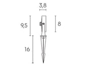 Spotlight C - Picc 9W Led 4000K graphite clapper line