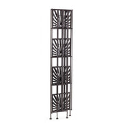 Folding shelf with four shelves in steel Brown RAY 34x30x h153 cm