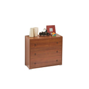 Como 'maxi 3 drawers antique walnut in melamine wood H.81x L.91x P.45 cm