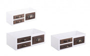 4x Set3 Tray Jacob White-Brown