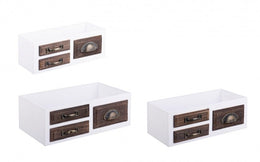 4x Set3 Tray Jacob White-Brown