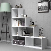 Alis white ladder bookcase 145x29xh.145 cm.