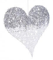 12x Glittery Heart Pendant Bia