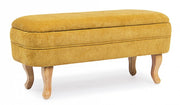 Openable ocher chenille container bench cm 102