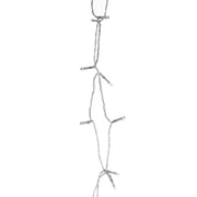 Transparent wire light 80 led 5mm warm white cm750 fixed power supply 0,5xh750