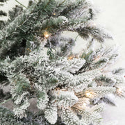 Tallinn snowy tree 851 branches 230 green LEDs cm ø97h180