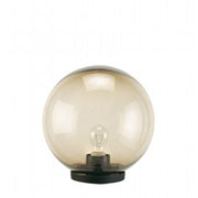 Outdoor Plastic Lamp with Smoked Sphere Ø 20cm Black