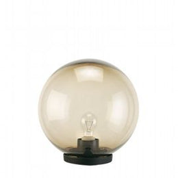 Outdoor Plastic Lamp with Smoked Sphere Ø 20cm Black