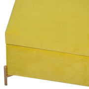 Yellow velvet bench cm115x40h45