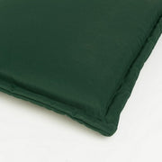Sunbed cushion in removable dark green Poly fabric