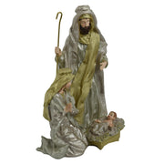 Nativity in white gold resin cm24,5x19,5h39,5