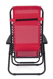 Martin red deck chair for outdoor use