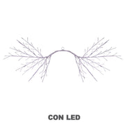 Branch light 144 warm white LEDs cm130x80fixed power supply for outdoor use