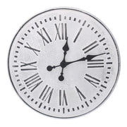 Black and white metal clock cmø48x4,5