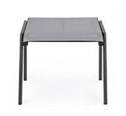 Anthracite aluminum garden furniture footrest Cruise 53 x 51 x 44 cm