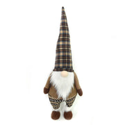 Fabric gnome with beige led cm30x22h85