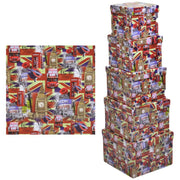 Cardboard box 1-5 london square cm 27,7x27,7h19,3