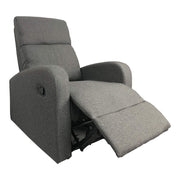 Manual Relax Armchair in Grey Fabric 77 x 93 x 106 H