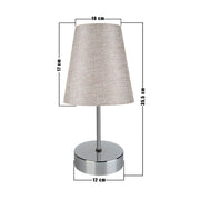 Estelya AZ1068 beige chrome table lamp