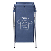 Foldable blue fabric basket cm29x33.5h66