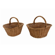 European wicker basket John 1-2 oval cm50x34h21-39