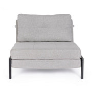 One seat space-saving sofa bed in Beige HAYDEN fabric 95x96x h79 cm