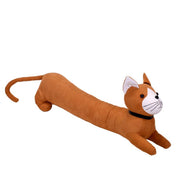 Cat brown fabric doorstop cm65x20h24