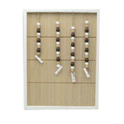 Rectangular wooden lignum memo holder cm27x2,5h36