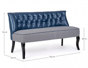 Blue 2 seater sofa