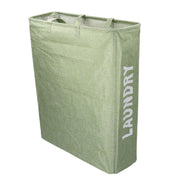 Foldable rectangular green fabric basket cm55x19h66