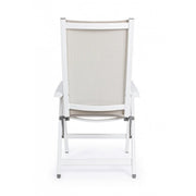 CRUISE Folding Outdoor Armchair White 59x71x h 113 cm
