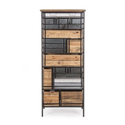 Steel chest of drawers nineteen drawers Anthracite OFFICINA 59x33,5x h146 cm