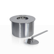 Bruciatore tondo per camino a bioetanolo inox 1,5 lt d.17 cm