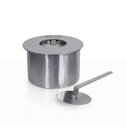 Bruciatore tondo per camino a bioetanolo inox 1,5 lt d.17 cm