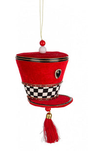 Red Alwyn Hat Pendant - 8x