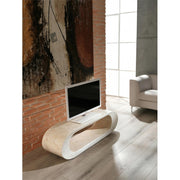 Modern coffee table beige stone tv stand cm 130 x 35 x h 35