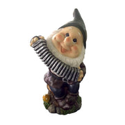 Dwarf with accordion garden statue 16x13,5x28H