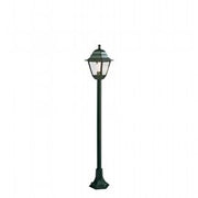 Outdoor Aluminum Die-Cast Lamp with Transparent Glass Diffusers - Max Height 170mm Black