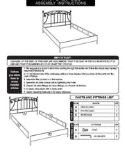 White knots double bed 160x195x115h cm