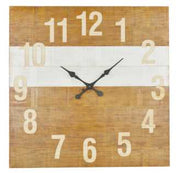 Square wooden clock ea-6429 cm. 91.5 x 5.5 h 91.5