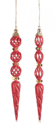 12x Fashion Ice Red Assorted Pendant