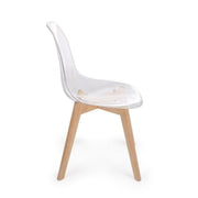 Dining chair in transparent polycarbonate EASY 52x47x h82 cm