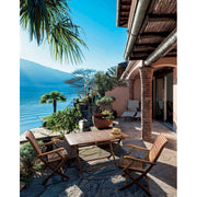 Rectangular folding garden table 120x70x h73 cm