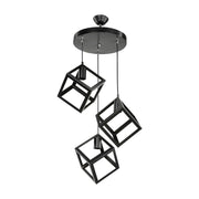 Agatha pendant lamp MDL3790 3 black cubes