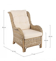 Relax armchair Sabine garden furniture
