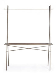 Industrial rectangular display table 98h cm