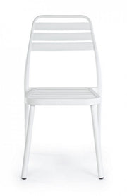 Lennie white aluminum chairs