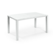 Keter Outdoor garden table in plastic resin White rectangular 147x90 cm