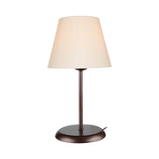 Elva ASZ1050 table lamp in metal and fabric lampshade
