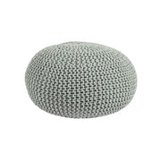Mint woven pouf bizzotto cm 80